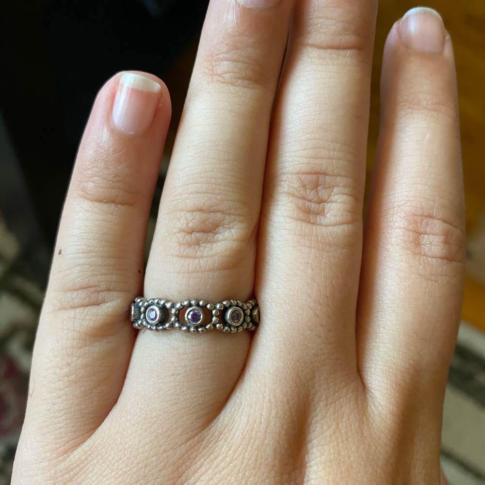 Silver Pandora Ring - size 7.5
